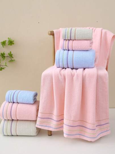 قطعة واحدة منشفة حمام 100% قطن رفيعة ، مستطيلة 70*140 سم، ذات نمط جاكارد بسيط أو منشفة يد مقاس 34*72 سم ، ناعمة، ماصة، جافة سريعًا، ثابتة اللون ، مناسبة للحمام ، الفندق ، السفر ، الحفلات ، الهدايا ، صالون التجميل ، للجنسين ، لجميع الفصول