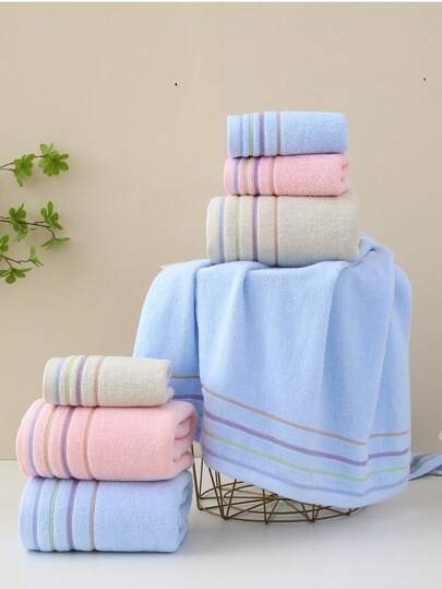 قطعة واحدة منشفة حمام 100% قطن رفيعة ، مستطيلة 70*140 سم، ذات نمط جاكارد بسيط أو منشفة يد مقاس 34*72 سم ، ناعمة، ماصة، جافة سريعًا، ثابتة اللون ، مناسبة للحمام ، الفندق ، السفر ، الحفلات ، الهدايا ، صالون التجميل ، للجنسين ، لجميع الفصول