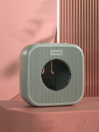 1 قطعة علبة موزع غشاء تغليف الطعام القابل لإعادة الاستخدام مع بكرات الغشاء اللاصق ، منظم تخزين مثبت على حائط المطبخ