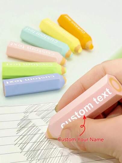 6 قطع ممحاة مخصصة | ممحاة أقلام رصاص شخصية، ممحاة مطاطية، ممحاة فنية للرسم، أدوات قرطاسية للطلاب، هدية العودة للمدرسة، ممحاة مخصصة للمكتب والمدرسة والطلاب، هدية عيد الميلاد، هدية هالوين