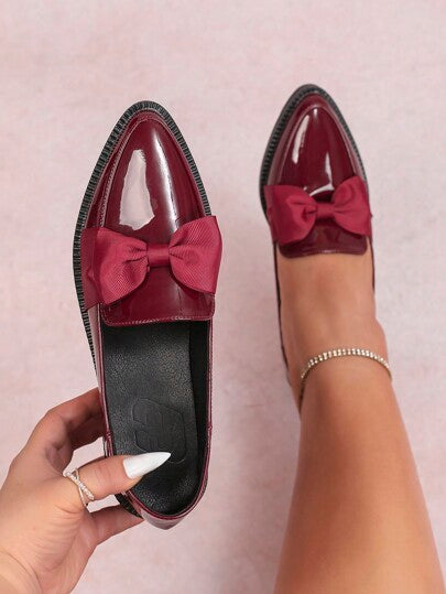 أحذية أوكسفورد حريمي CUCCOO CURVES أحذية نساء محجم كبير ذات تناسق واسع وكعب سميك وأرضية سميكة ، أحذية لوفر أكسفورد ذات اصبع مدبب ولون أسود داكن وتصميم شق عميق وحلقات ربط ، أحذية مناسبة لكل الفصول