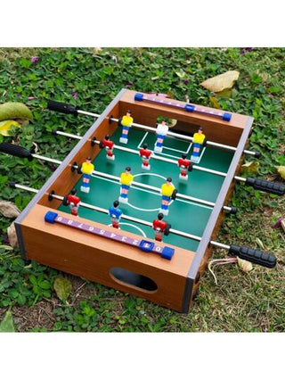 WIN.MAX طاولة كرة القدم الصغيرة للترفيه المنزلي والتفاعل الاجتماعي العائلي، جهاز لعبة منضدية ترفيهية، طاولة لعبة منافسة ل- 2 لاعب، تأتي مع 2 كرة قدم صغيرة بقطر 2.5 سم/0.98 بوصة