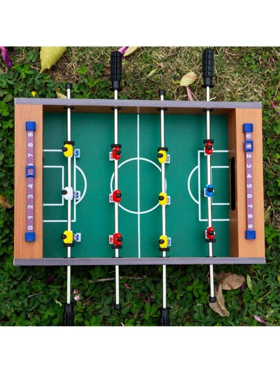 WIN.MAX طاولة كرة القدم الصغيرة للترفيه المنزلي والتفاعل الاجتماعي العائلي، جهاز لعبة منضدية ترفيهية، طاولة لعبة منافسة ل- 2 لاعب، تأتي مع 2 كرة قدم صغيرة بقطر 2.5 سم/0.98 بوصة