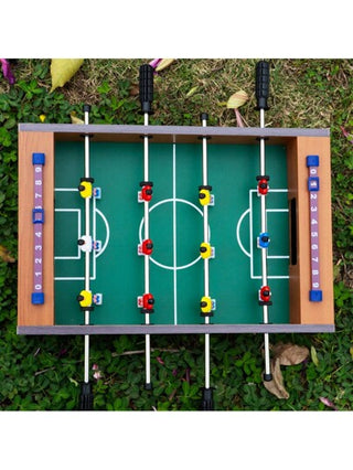 WIN.MAX طاولة كرة القدم الصغيرة للترفيه المنزلي والتفاعل الاجتماعي العائلي، جهاز لعبة منضدية ترفيهية، طاولة لعبة منافسة ل- 2 لاعب، تأتي مع 2 كرة قدم صغيرة بقطر 2.5 سم/0.98 بوصة