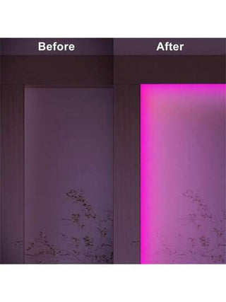 أضواء شريط نيون LED RGB متألقة - جهاز تحكم عن بعد 44 مفتاح، مرنة، تعمل بطاقة USB، تغيير اللون لإضاءة جو الغرفة والديكور الخارجي، سهلة التركيب، موفرة للطاقة، أدوات ديكور الغرفة، عناصر ديكور المنزل، ديكور غرفة النوم