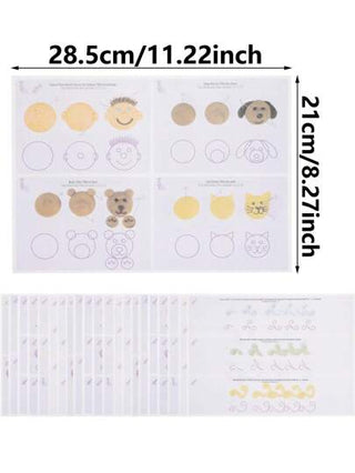 23 قطعة مجموعة أدوات وإمدادات لتزيين الكيك وتدريب الحشو تشمل نماذج DIY للخبز ، رسومات لممارسة التشكيل، أفكار رائعة كهدية يوم الأم