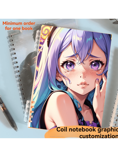 1 دفتر أوراق قابل للتخصيص مفكرة رقيقة قابلة لإعادة التعبئة، أغلفة مخصصة مناسبة للمناسبات الخاصة والاجتماعات وغير ذلك