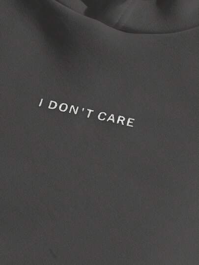 Manfinity RebelGame هودي كاجوال رجالي مزين بطباعة شعار جيب كنغر، بطانة حرارية، خريف/شتاء