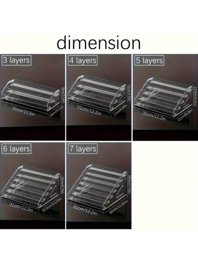 قاعدة عرض أكريليكية متعددة الاستخدامات لسيارات اللعب والمجوهرات وأكثر من ذلك - شفافة، متعددة الطبقات، منظم به أقسام متعددة، تخزين لعب، علامات تجارية، عرض السيارات قطعة واحدة