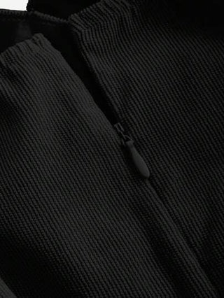 MOD جمبسوت حريمي متوشحة ذات طية وياقة على شكل V لون أحادي (مع حزام)