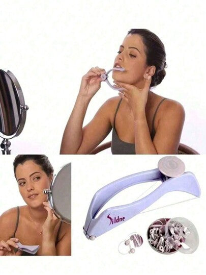 قطعة واحدة الشعر الزائد للوجه للنساء، أداة الشعر بالخيط اللولبي، للخدود والحواجب، أداة تجميل DIY وأدوات تجميل للنساء, آلة الشعر الوجه، العناية بالبشرة