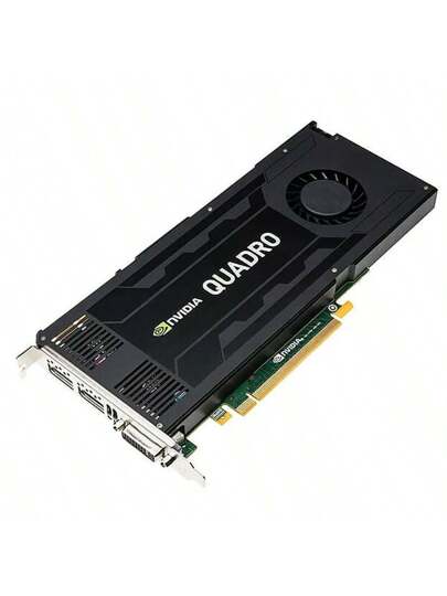 Nvidia بطاقة الرسومات الاحترافية نفيديا K4200، 1 قطعة، ذاكرة فيديو 4جيجابايت GDDR5، تصميم ثلاثي الأبعاد والمعالجة، تحرير فيديو 4K، في عبوة صناعية