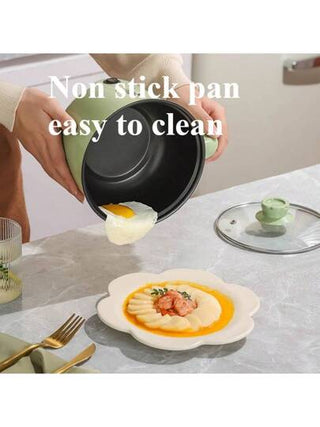 RAF طباخ كهربائي متعدد الوظائف محمول، مناسب لشخص الى 3 أشخاص، يقوم بالطهي والبخار بسهولة وسرعة، قدر غير لاصق، متعدد الاستخدامات لطهي مختلف الأطعمة مثل الدجاج والنودلز والأرز والحساء والعصيدة والفطائر المبخرة والمرق، جهاز مطبخي أساسي