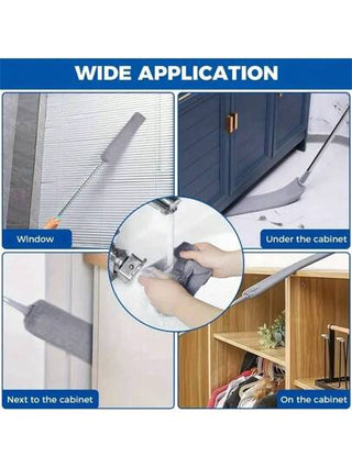 غسيل آلي ألياف فائقة النعومة لتنظيف أسفل السرير، يشمل 3 قطع قماش، فرشاة تنظيف للتشققات قابلة للتمديد، فرشاة غبار مرنة، مناسبة للأريكة والسرير وأسفل الأثاث، مستلزمات التنظيف، أدوات التنظيف (2 قطعة من القماش البديل بدون عصا تمديد، الرجاء الشراء بشكل منفصل)