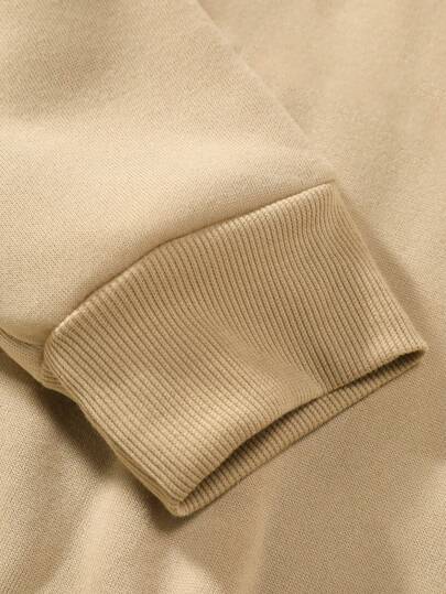 Manfinity Homme هودي طباعة حرفية للرجال القياسات الكبيرة المريح، هودي كاكي طويل الأكمام للخروج في فصلي الخريف والشتاء، هدية لصديق أو زوج أو حبيب