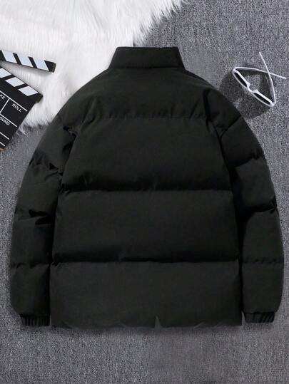 1 قطعة جاكيت كاجوال متعددة الاستخدامات عالية الياقة للرياضة والخارج للفتى المراهق في فصل الشتاء