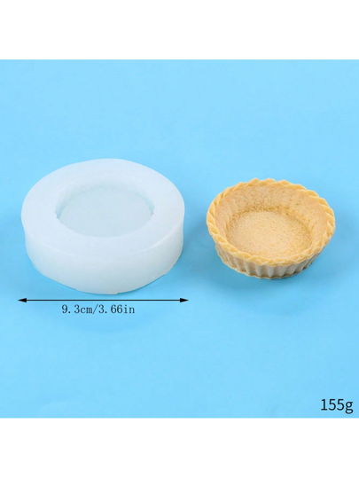 قالب سيليكون متعدد الاستخدامات لتارت, لتصميم حلوى إبداعية وصناعة شموع قابلة لإعادة الاستخدام, سهل التنظيف 1 قطعة