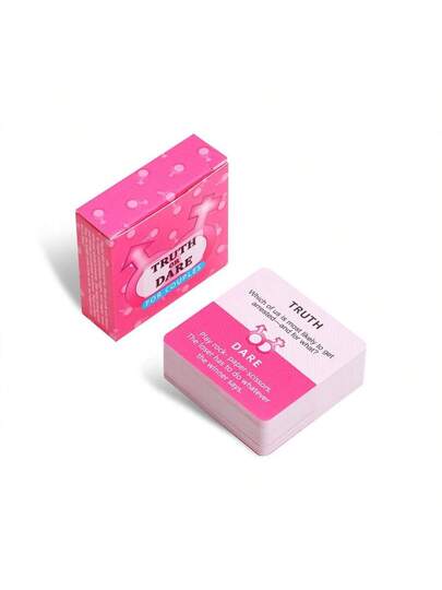 بطاقات لعبة الحقيقة أو التحدي المصغرة، ألعاب للأزواج، ترفيه محمول، رائع للسفر، هدية عيد الحب، ألعاب حفلات