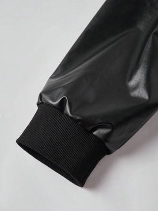 Manfinity Homme بدلة جاكيت كاجوال بأكمام طويلة ذات تفاصيل ملونة ومزيبر أمامي، جاكيت بغطاء رأس ومقسم بالألوان للعمل والدراجات النارية بطراز أمريكي، هدية للأصدقاء والأزواج والحبيب