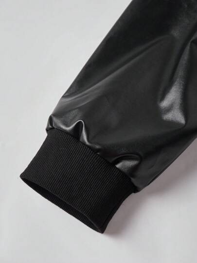 Manfinity Homme بدلة جاكيت كاجوال بأكمام طويلة ذات تفاصيل ملونة ومزيبر أمامي، جاكيت بغطاء رأس ومقسم بالألوان للعمل والدراجات النارية بطراز أمريكي، هدية للأصدقاء والأزواج والحبيب