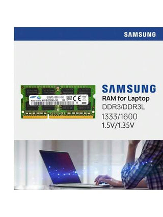 Samsung رام كمبيوتر محمول سامسونج DDR3 1.5 فولت 1333 ميجاهرتز 1600 ميجاهرتز 4 جيجابايت 8 جيجابايت لأجهزة الكمبيوتر المحمول والكراسات البريدية
