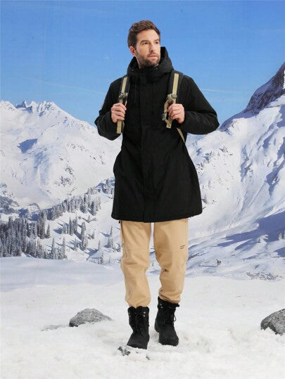 CAMEL CROWN بوت شتوية مقاومة للماء للرجال، للمشي لمسافات طويلة، بلاعب فرو مبطن، خفيفة الوزن، بوت طويلة للخارج