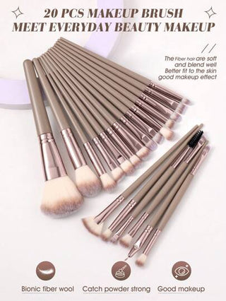 10/33/25/22/10/16/43 مجموعة أدوات مكياج تشمل: 1 حقيبة أدوات صحية وتجميلية سحاب متعددة الوظائف مقاومة للماء + 20 قطعة من فرش المكياج + 4 قطع من إسفنج المكياج + 2 قطع من إسفنج المكياج الصغيرة + 4 قطع من كرات البودرة المثلثة + 2 قطعة من كرات البودرة...