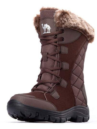 CAMEL CROWN بوت ثلج متوسطة الساق مقاومة للماء للنساء