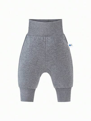 mini bala بناطيل دافئة ذات خصر عالي، مبطنة حراريا، لصبي الرضع، مجموعة شتاء 2024