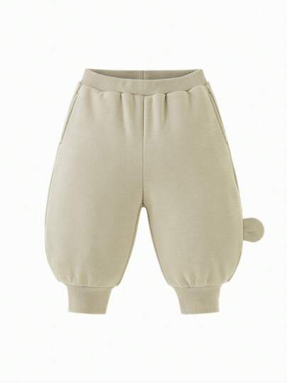 mini bala بناطيل موز مقاومة للبكتيريا مع بطانة حرارية لصبي، مجموعة الشتاء 2024