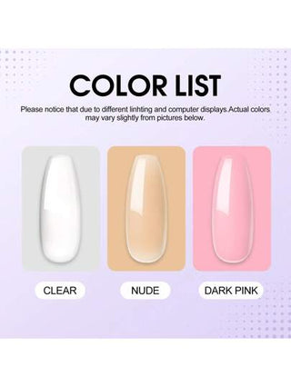 peacecolor 35 قطعة طقم أظافر أكريليك مع مصباح UV وجهاز تثقيب، مسحوق أكريليك واضح وعاري ووردي داكن، طقم مع قاعدة وطبقة علوية وغراء أظافر وملحقات تزيين الأظافر وأدوات مانيكير، مواد لتمديد وزخرفة الأظافر الأكريلية للنساء هدية DIY