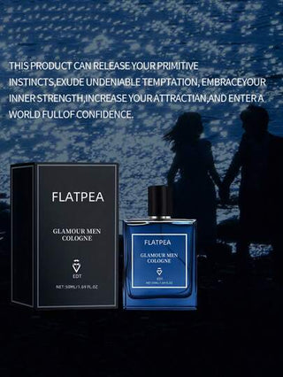 كولونيا رجالية سعة 50 مل ، رائحة النعناع والياسمين والأرز، عطر خشبي منعش ومستدام، ماء كولونيا خالي من ، مناسب للاستخدام اليومي، هدية مثالية للصديق