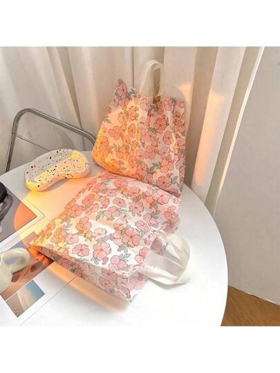 10/50 حقيبة هدايا ذات نمط زهرة التوليب، حقائب جديدة للحفلات والبيع بالتجزئة للأكياس المزودة بمقابض لتغليف الهدايا والتسوق، أكياس ملابس بلاستيكية، أكياس تسوق، أكياس حفلات، أكياس هدايا حفلات الزفاف وعيد الميلاد، حقائب حمل مصنوعة حرفياً، حقائب هدايا عيد الحب