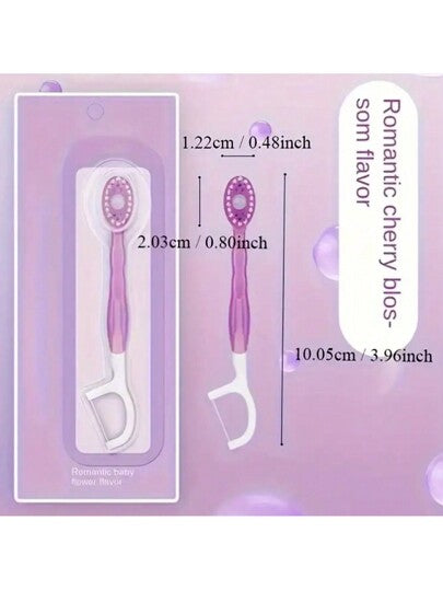 مجموعة 10 من فرش أسنان للبالغين بحبيبات بنكهات النعناع والشاي الأخضر والخوخ - شعيرات من البوليستر الناعمة، رأس مدمج، خالية من الكحول، مجموعة فرشاة أسنان يدوية متعددة الأغراض للنظافة الصحية، ديكور حمام الصيف