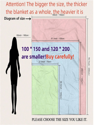 بطانية فرو اصطناعي بتصميم ألخرافي طراز جزة اللبن وصوف الفلانيل ، بطانية مريحة للنوم في المكتب ،الاسترخاء ،الأريكة ،مناسبة لمناسبة عيد الهالوين، بطانية فرو اصطناعي قطعة واحدة