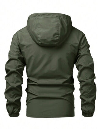 Manfinity Homme جاكيت رياضية مبطنة قابلة للتحويل للرجال مع سحاب