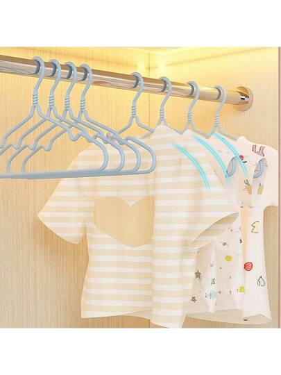 20 قطعة علاقات ملابس ملونة للأطفال، علاقات ملابس للأطفال والشباب، رف ملابس للأطفال الرضع، علاقة ملابس متعددة الوظائف