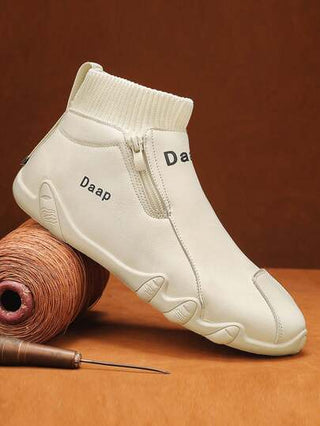 أحذية رياضية كاجوال لرجال البدناء ، تصميم جديد مع سحاب جانبي بدون ربطة ، مصنوعة من جلد اصطناعي مريح وسهل الارتداء ، مقاوم للماء وللتآكل ، مطبوع عليها حروف ، أحذية ترفيهية متعددة الاستخدامات للشباب ، أحذية رياضية عصرية للحفلات والعمل والحماية