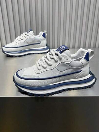 أحذية رياضية عادية أحادية اللون موضة، أحذية رجالية متنوعة وأنيقة مقاومة للأوساخ ومانعة للانزلاق مريحة