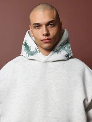 SUMWON هودي قطعة واحدة كبيرة الحجم ملابس رياضية مصنوعة من فلانيل لفصل الخريف والشتاء، مع جيب كنغر وجوانب رباط قابل للسحب