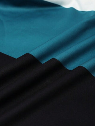 Manfinity Homme قميص ثقيل ربيعي للرجال مقاسات كبيرة بطبعة حرف وطائر نسر، كم طويل، قطعة قماش مزودة بسحاب وقبعة، لون أساسي داكن، هدايا للأصدقاء والزوج والصديق