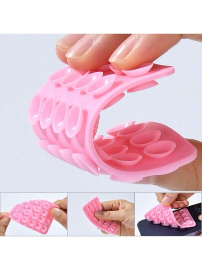 حامل هاتف مصنوع من السيليكون والشفاط ثنائي الاتجاه مضاد للانزلاق وقابل للغسل، متوافق مع هواتف أيفون وأندرويد، هدية مثالية لأعياد الميلاد وللعائلة والأصدقاء، اكسسوارات الهاتف