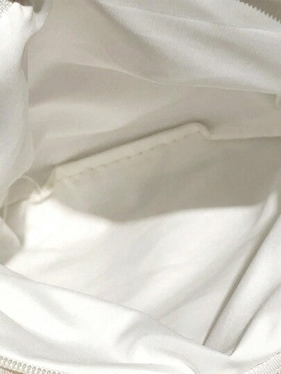 1 قطعة حقيبة كتف ناعمة مطرزة بشكل قدم القطة، خفيفة وقابلة للحمل للبنات والطلاب للرحلات والخارج والخريف والشتاء والتسوق والاستخدام اليومي