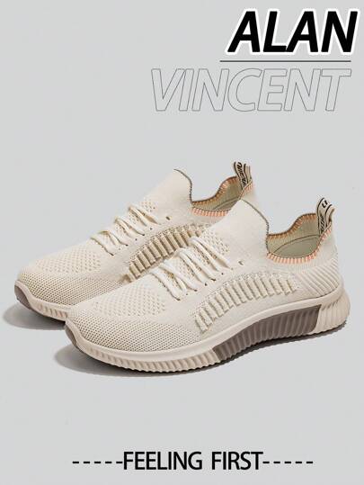 LINGWUZHE أحذية نسائية باللون البيج لصيف 2025، أحذية رياضية خفيفة وتنفس للنساء لاستخدامها في الخارج، سطح شبكي، أحذية للركض على الطرق، أحذية رياضية مريحة للسيدات