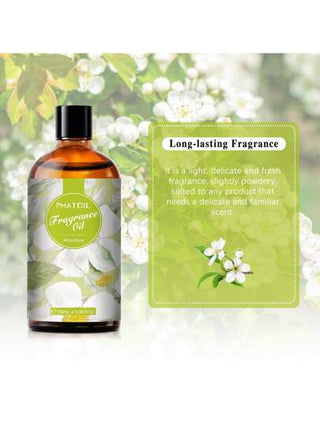 قطعة واحدة عطر طبيعي 100 مل/3.38 أونصة سائل للأروماثيرابي ومنتشرات الرائحة، روائح: المسك الأبيض، الكتان الطازج، العلكة, زهرة الياسمين الصباحية، عنب الشمبانيا والورود، رائحة الشاي، حلم الأوركيد، مقدس الصندل، كرنفال الفواكه