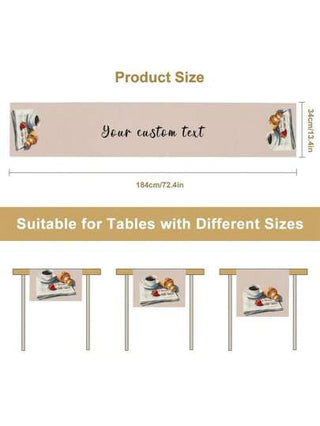 منتجات مخصصة | منضدة عداء صورة عائلة، عداء منضدة مخصص، هدايا منزلية، مفرش طاولة، ديكور منزلي