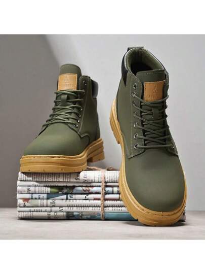 بوت التخييم الخارجية للرجال، بوت مريحة وقابلة للتنفس مضادة للإنزلاق مناسبة للمشي والتخييم في الربيع والخريف والشتاء، يمكن ارتداؤها مع الجينز