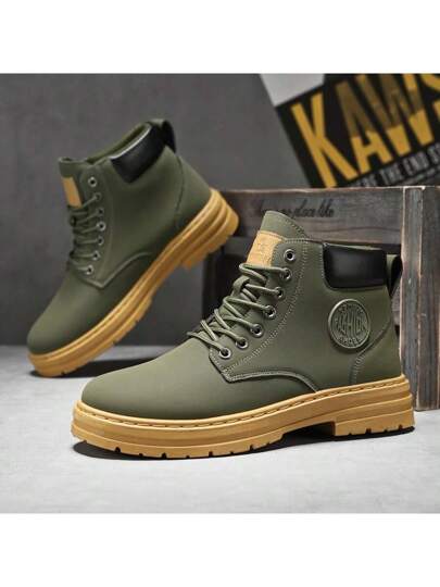 بوت التخييم الخارجية للرجال، بوت مريحة وقابلة للتنفس مضادة للإنزلاق مناسبة للمشي والتخييم في الربيع والخريف والشتاء، يمكن ارتداؤها مع الجينز