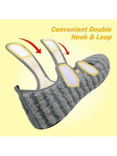 الشباشب المنزلية الأكثر نعومة - مقاس موحد لكلا الجنسين، قابلة للتعديل، خفيفة الوزن، مريحة مع وحدة غير قابلة للانزلاق، مثالية كبشكان لراحة الاستخدام الداخلي/الخارجي