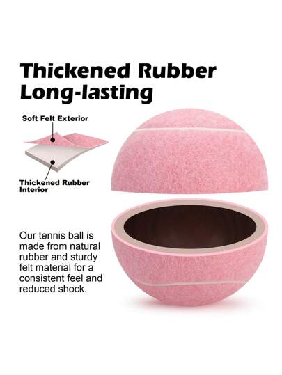 4 كرة تنس من القماش الحرارى عالية المرونة والمقاومة للضغط للتدريب، مع شبكة محمولة ، يمكن استخدامها داخل وخارج المنزل ، لعبة حيوانات أليفة